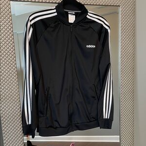 Adidas Black Jacket with White Accents